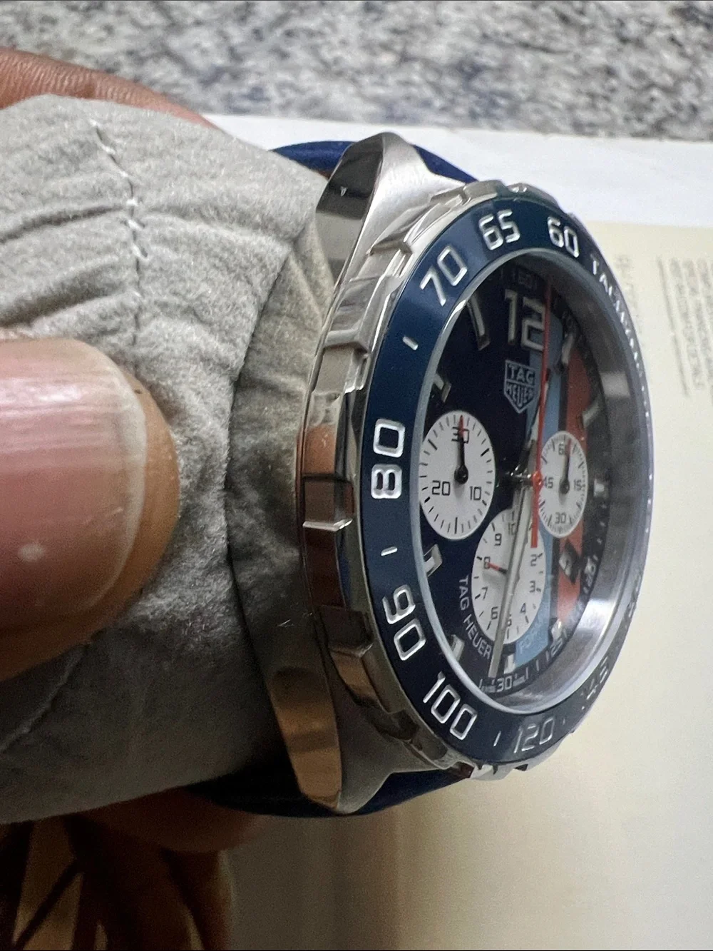Tag Heuer Formula 1 Gulf Chronograph (43mn) Swiss Sport Watch
